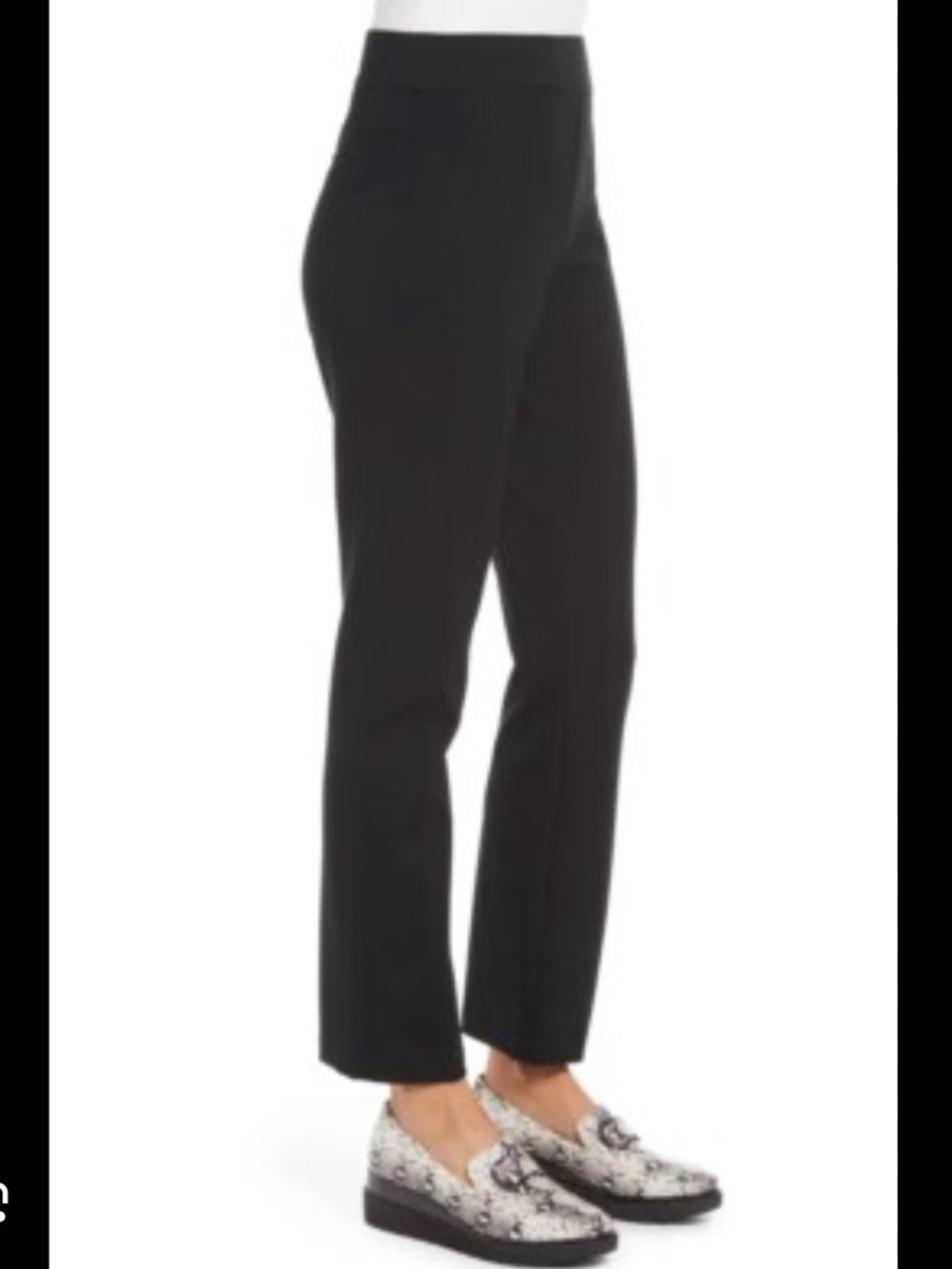 Spanx High Waist Straight Leg Ponte Pants - Black sz L #T1